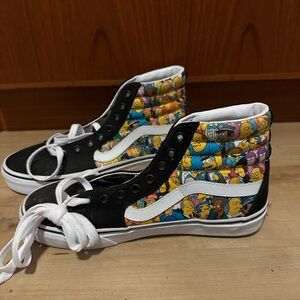 Limited edition Vans Simpsons High-Top SK8 Hi Sneakers - Men’s 7 Women’s 8.5